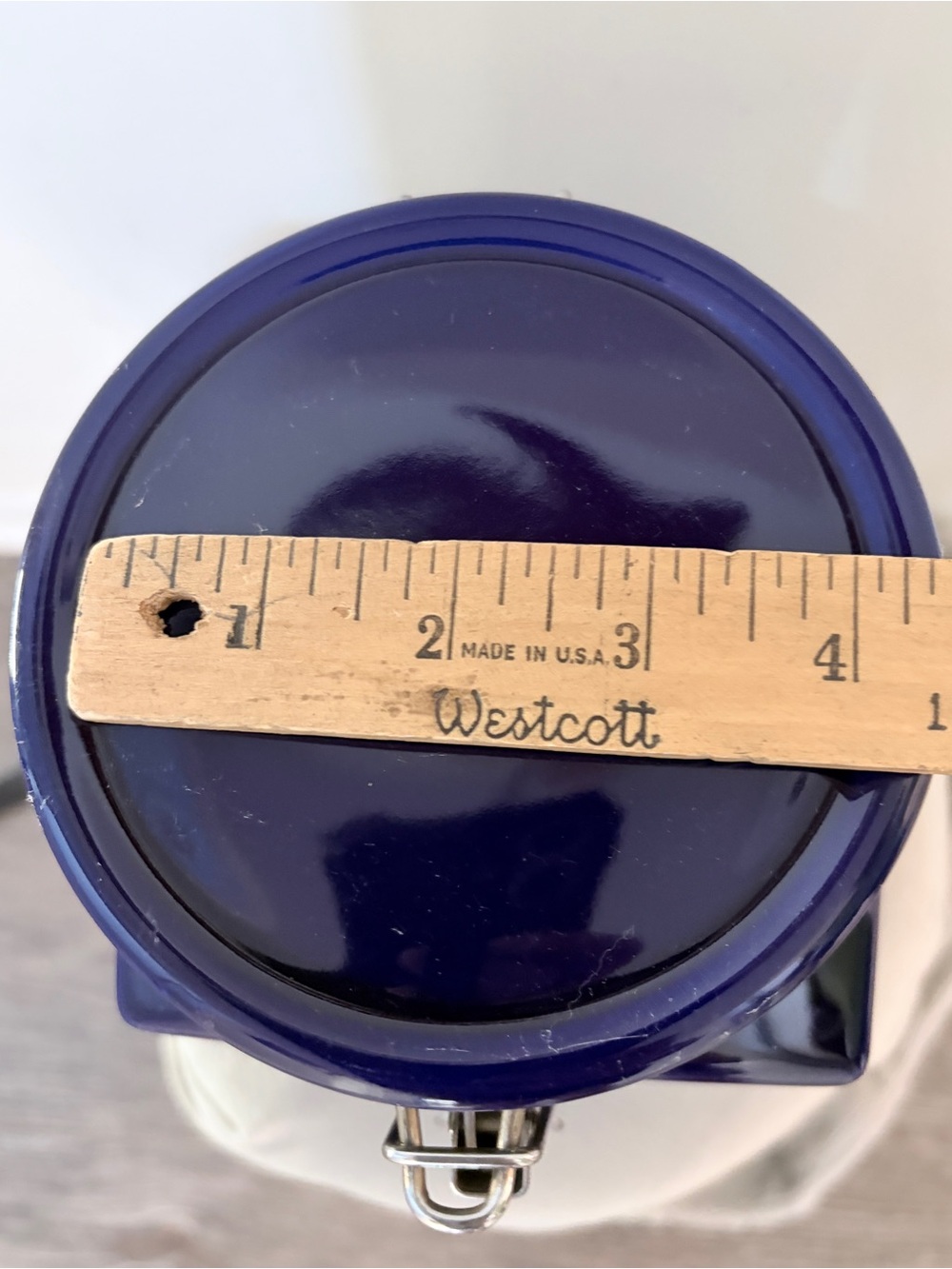 Vintage Starbucks Coffee Ceramic Coffee Kitchen Canister Storage Jar Cobalt Blue - Picture 3 of 4
